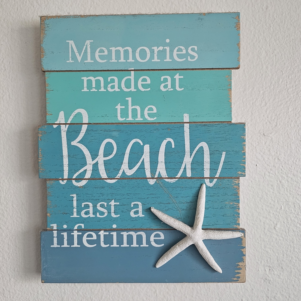 Beach Themed Wall Art with Starfish